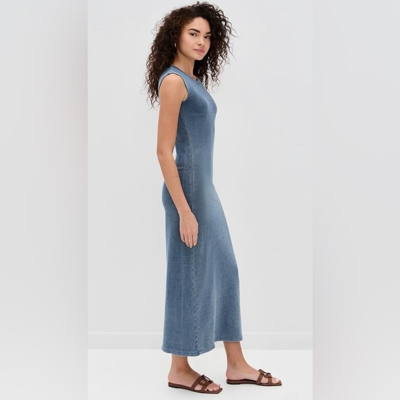 Splendid NWT Sz XL Blue Maxi Tank Dress - Picture 3 of 8